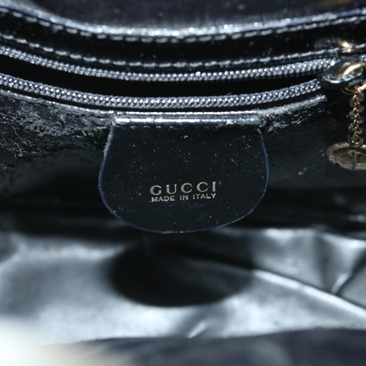 GUCCI Shoulder Bag Leather Black 003 3444 0127 Auth ep1893