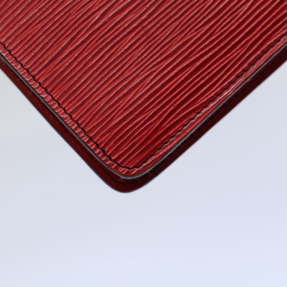 LOUIS VUITTON Epi Montaigne Clutch Bag Red M52657 LV Auth ep1920