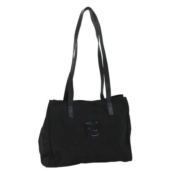 FENDI Tote Bag Nylon Black Auth ep1931