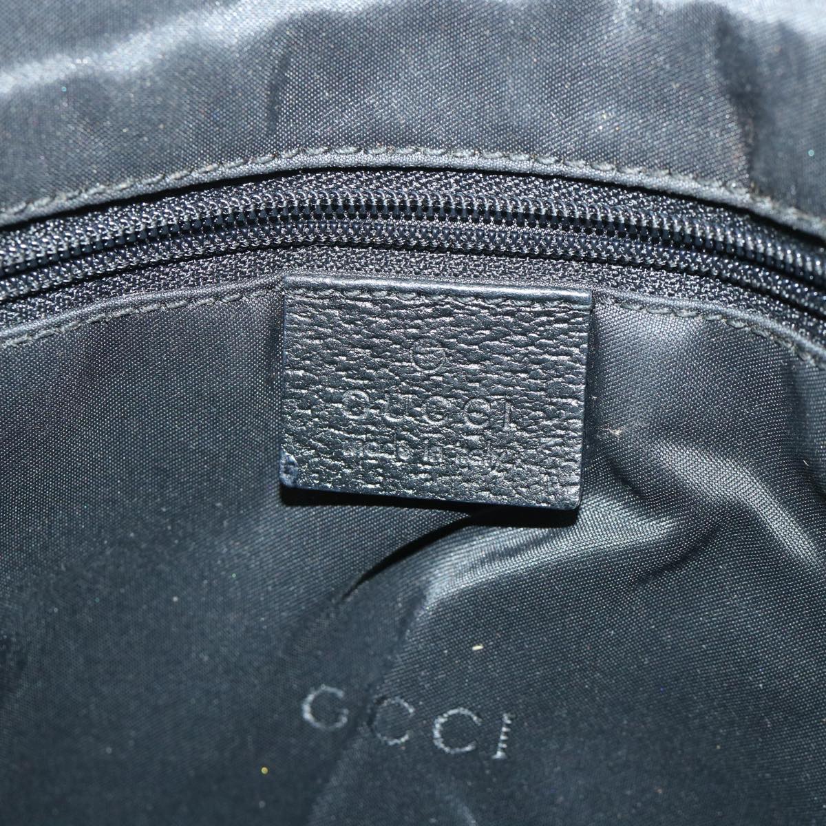 GUCCI Jackie Shoulder Bag Nylon Canvas Black 001 3355 Auth ep1965