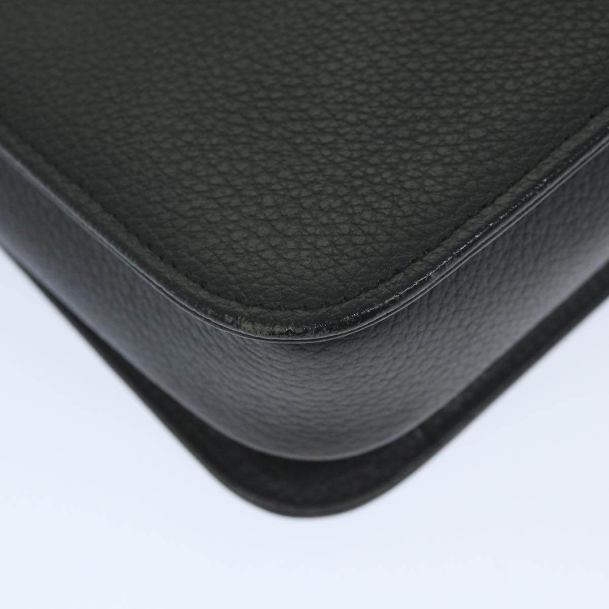 Burberrys Shoulder Bag Leather Black Auth ep2090