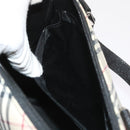 BURBERRY Nova Check Hand Bag Nylon Canvas Beige Auth ep2098-12