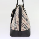 BURBERRY Nova Check Hand Bag Nylon Canvas Beige Auth ep2098-3