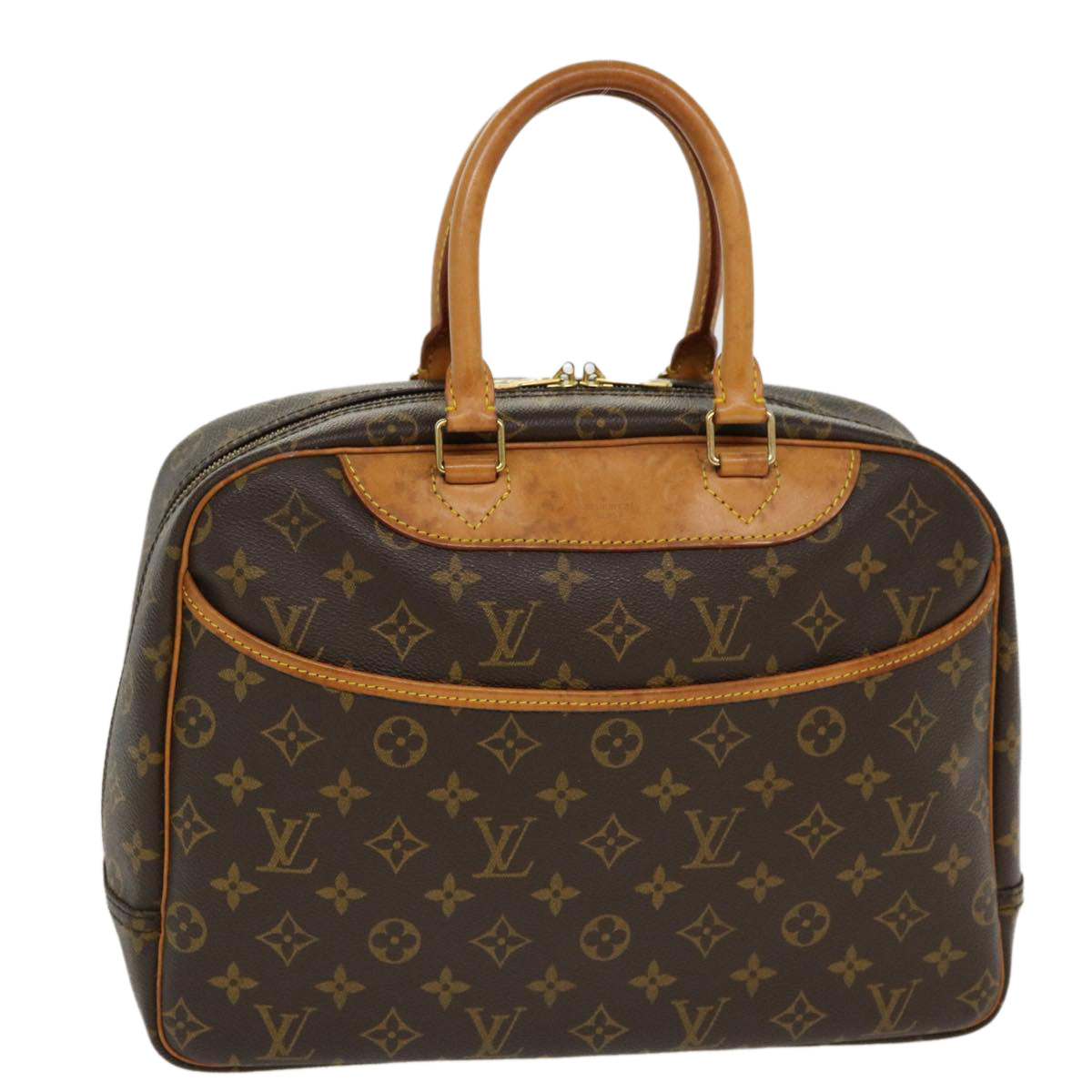 LOUIS VUITTON Monogram Deauville Hand Bag M47270 LV Auth ep213