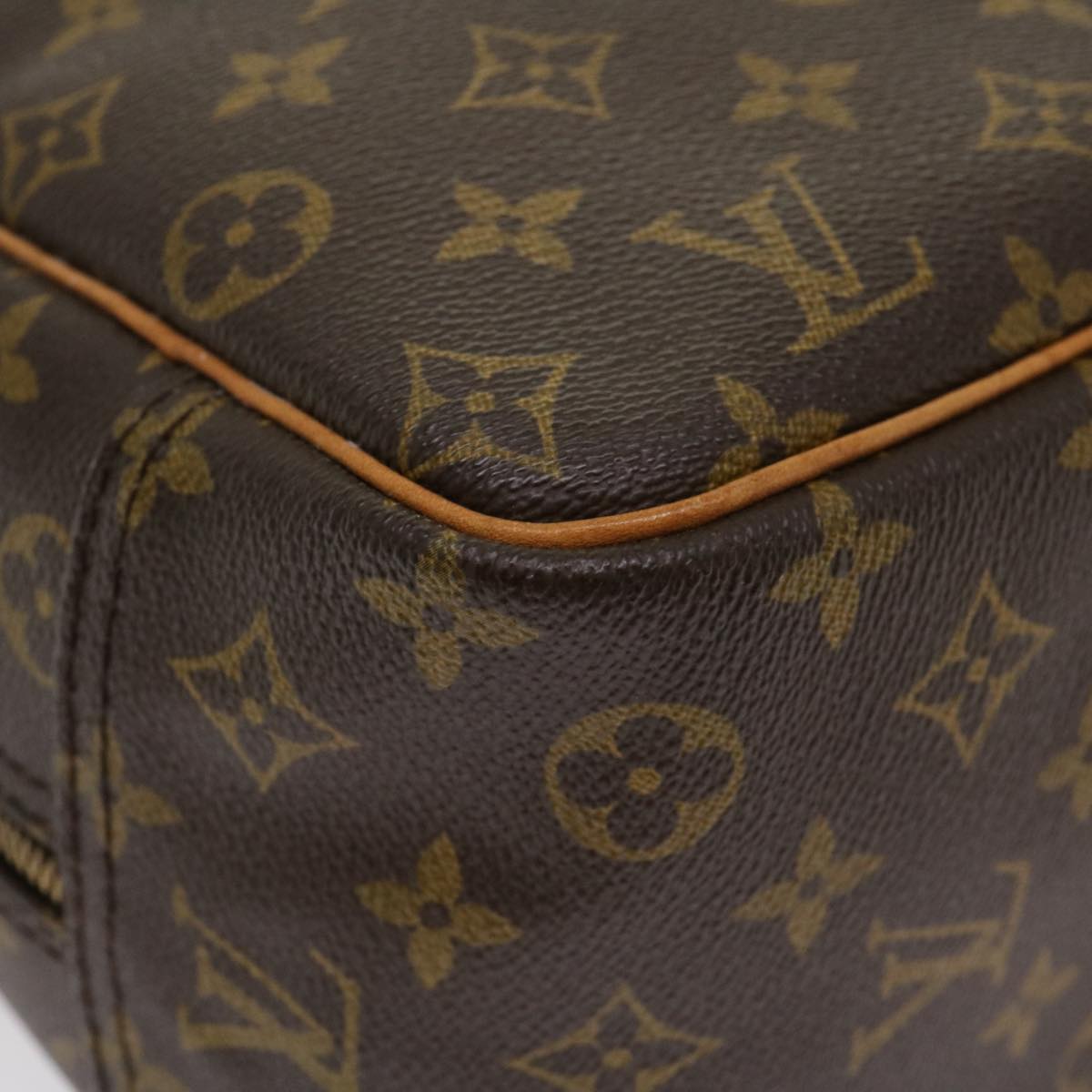 LOUIS VUITTON Monogram Deauville Hand Bag M47270 LV Auth ep213