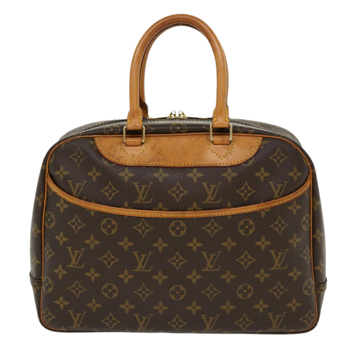 LOUIS VUITTON Monogram Deauville Hand Bag M47270 LV Auth ep213