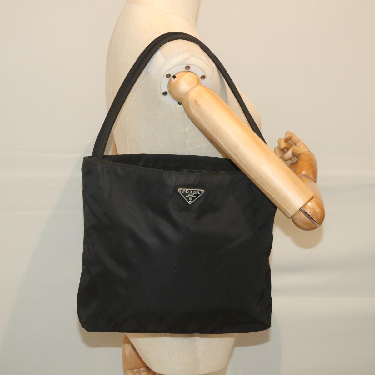 PRADA Shoulder Bag Nylon Black Auth ep2172