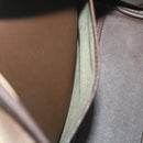 Burberrys Nova Check Boston Bag Nylon Canvas Brown Auth ep2180-12