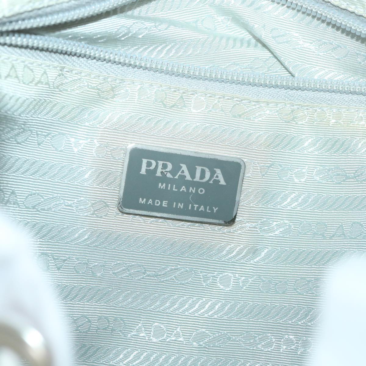 PRADA Backpack Nylon White Auth ep2243