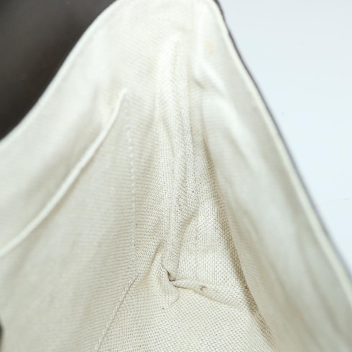 GUCCI GG Supreme Waist bag PVC Leather Beige 353435 Auth ep2270