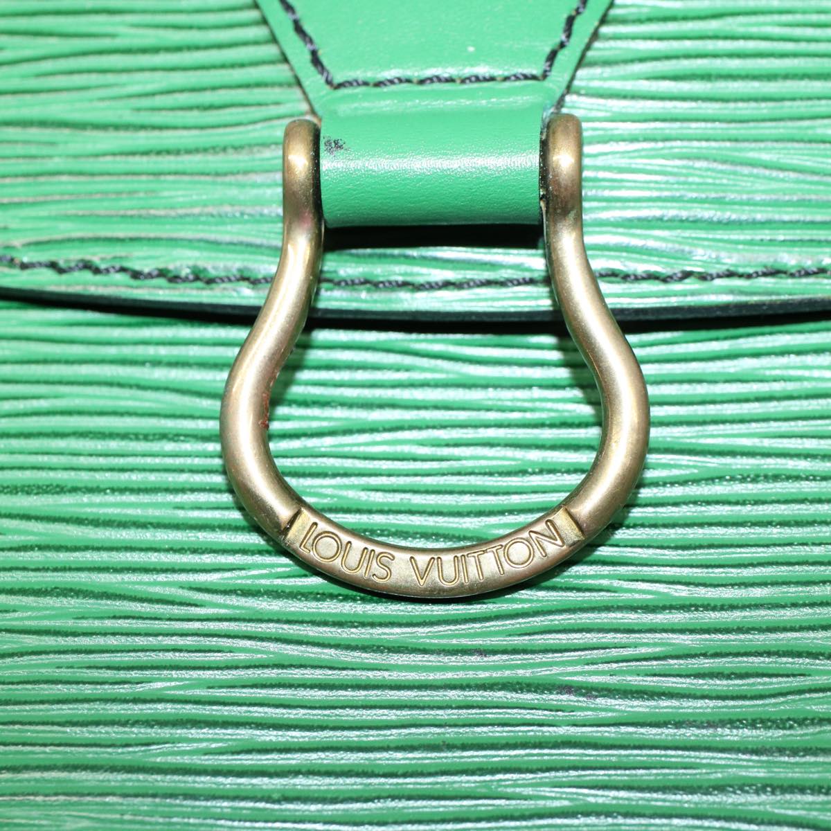 LOUIS VUITTON Epi Saint Cloud GM Shoulder Bag Green M52194 LV Auth ep2275