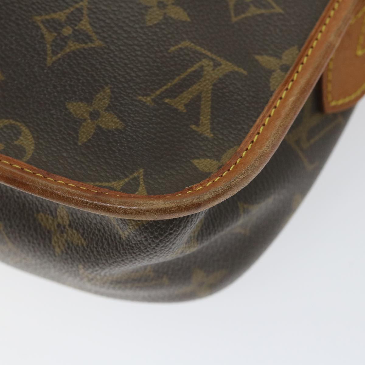 LOUIS VUITTON Monogram Gibeciere MM Shoulder Bag M42247 LV Auth ep2307