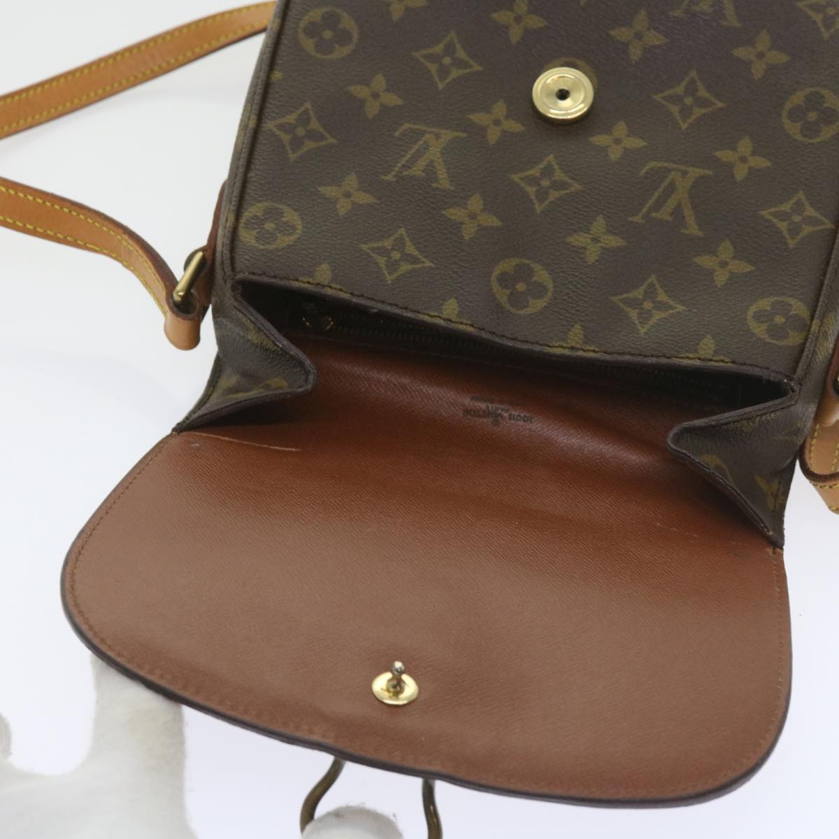 LOUIS VUITTON Monogram Saint Cloud MM Shoulder Bag M51243 LV Auth ep2373