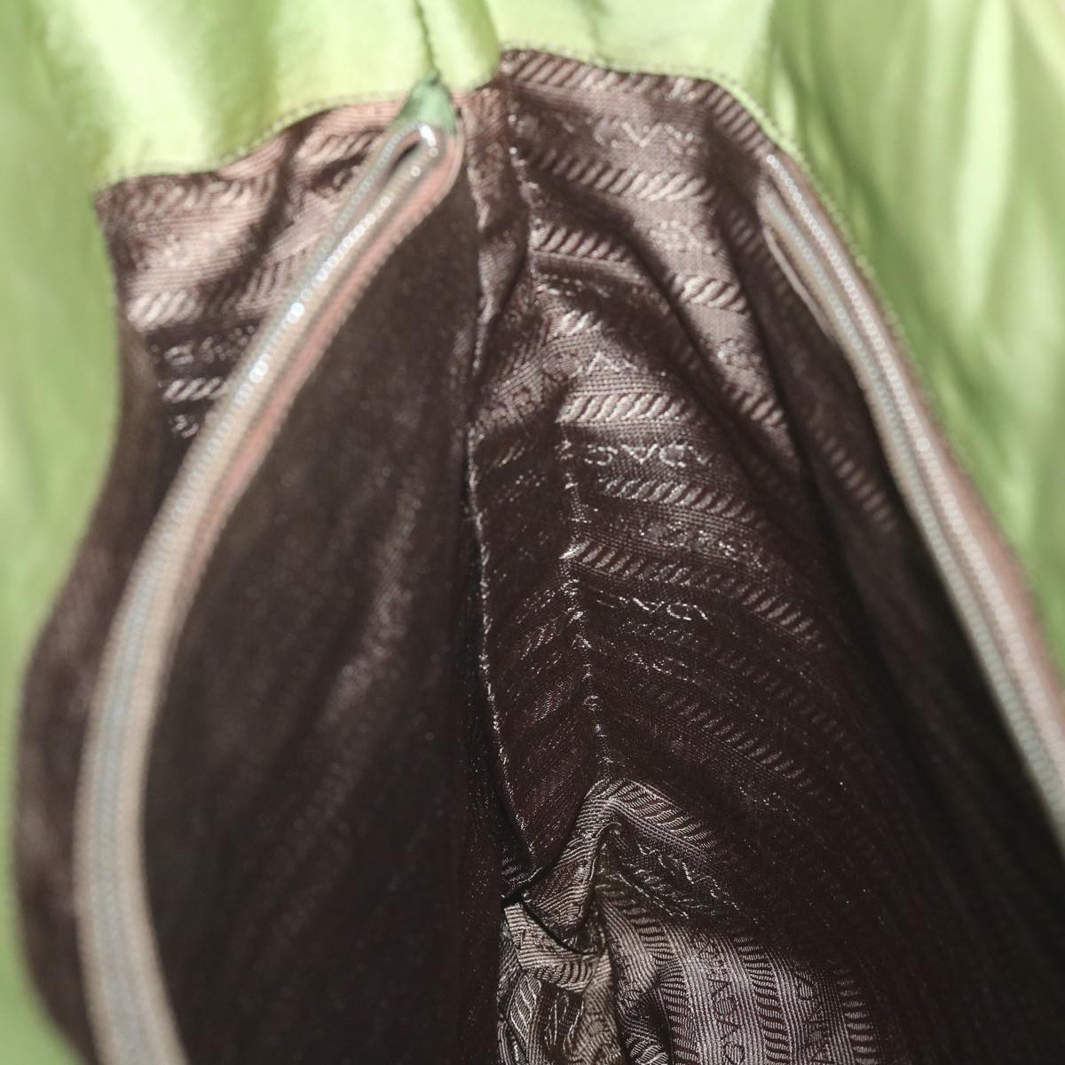 PRADA Shoulder Bag Nylon Khaki Auth ep2397