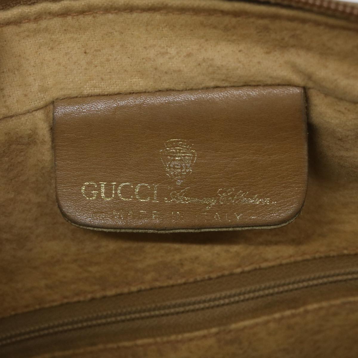 GUCCI Web Sherry Line Shoulder Bag Canvas Beige Red Green 010 378 Auth ep2457