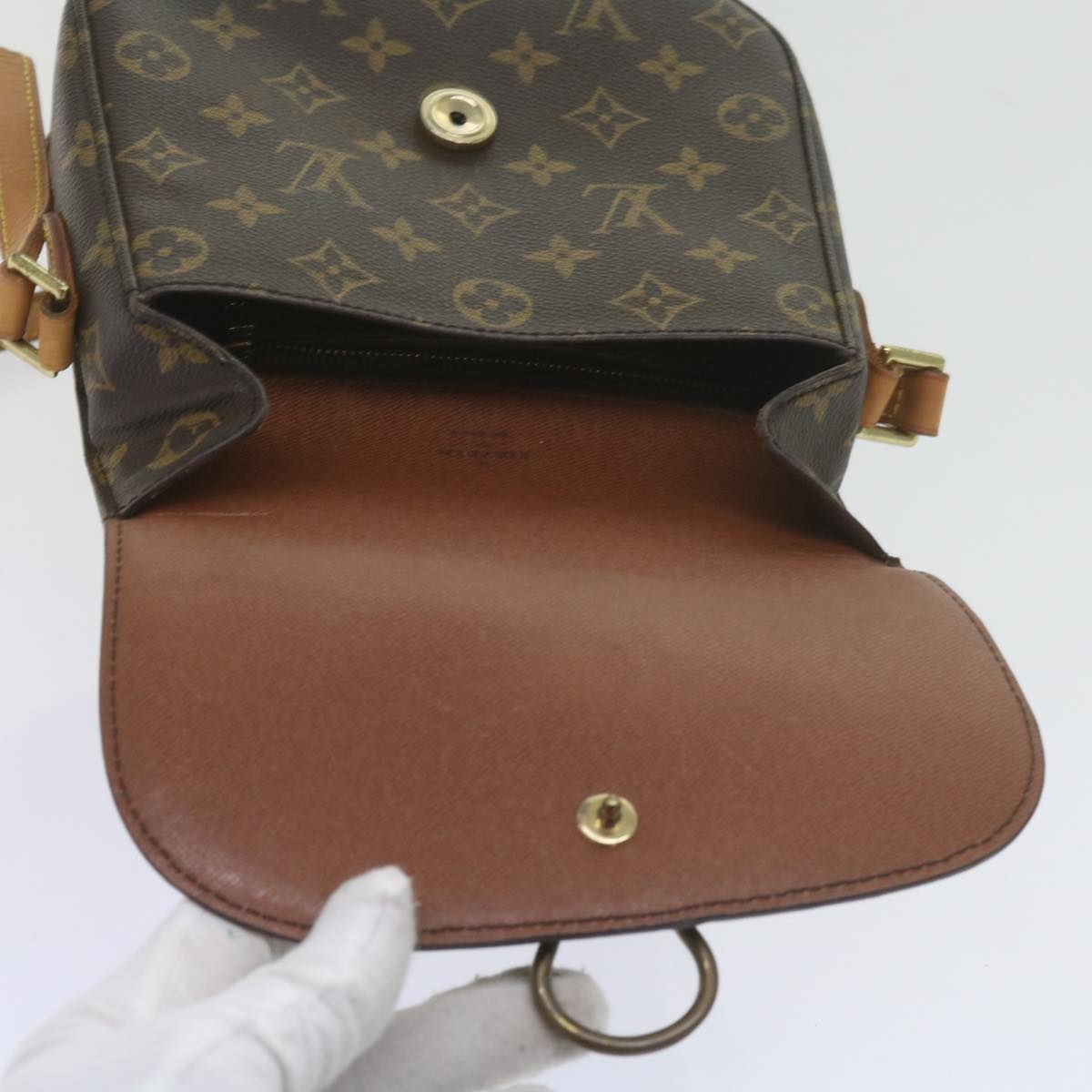 LOUIS VUITTON Monogram Saint Cloud MM Shoulder Bag M51243 LV Auth ep2550