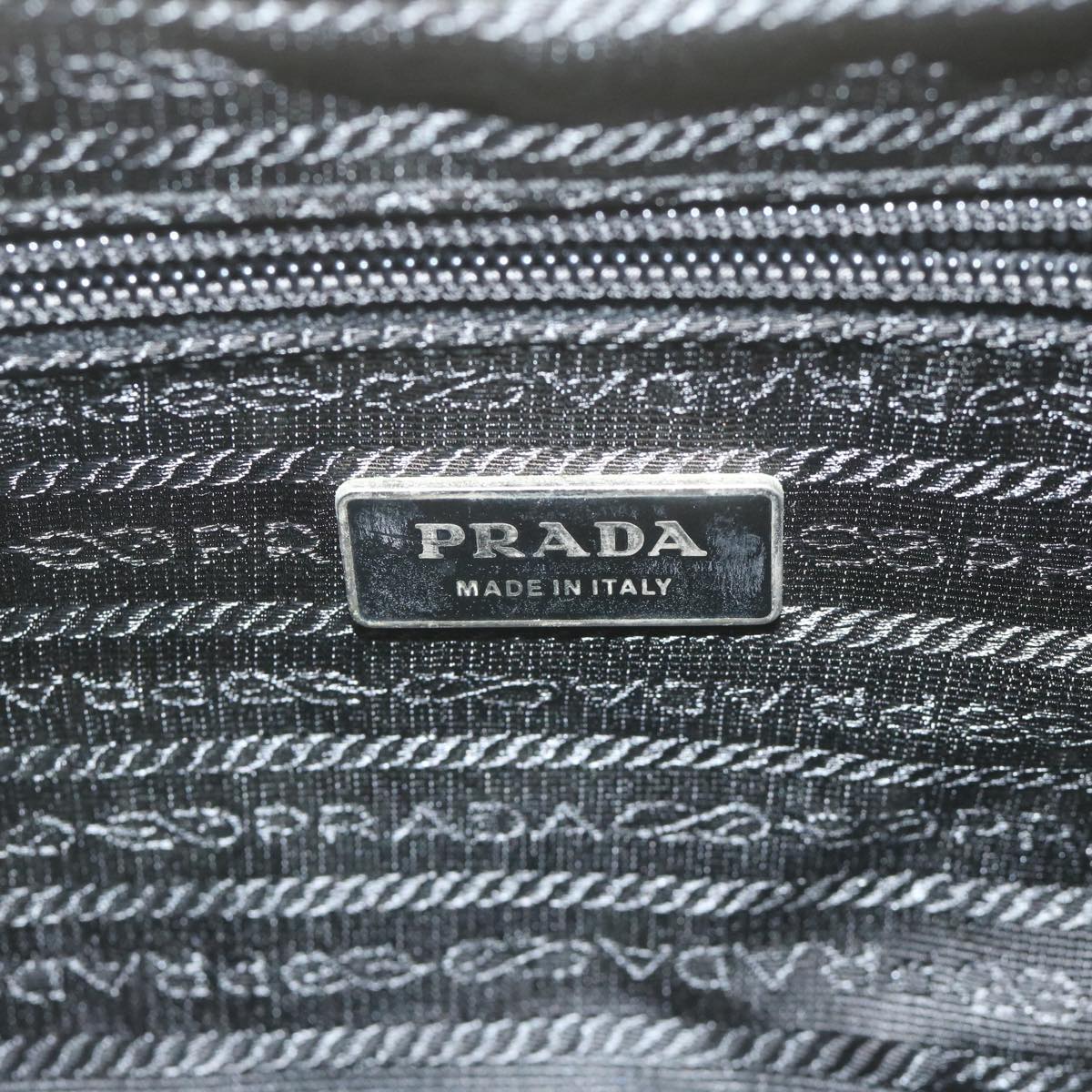 PRADA Shoulder Bag Canvas Black Auth ep2583