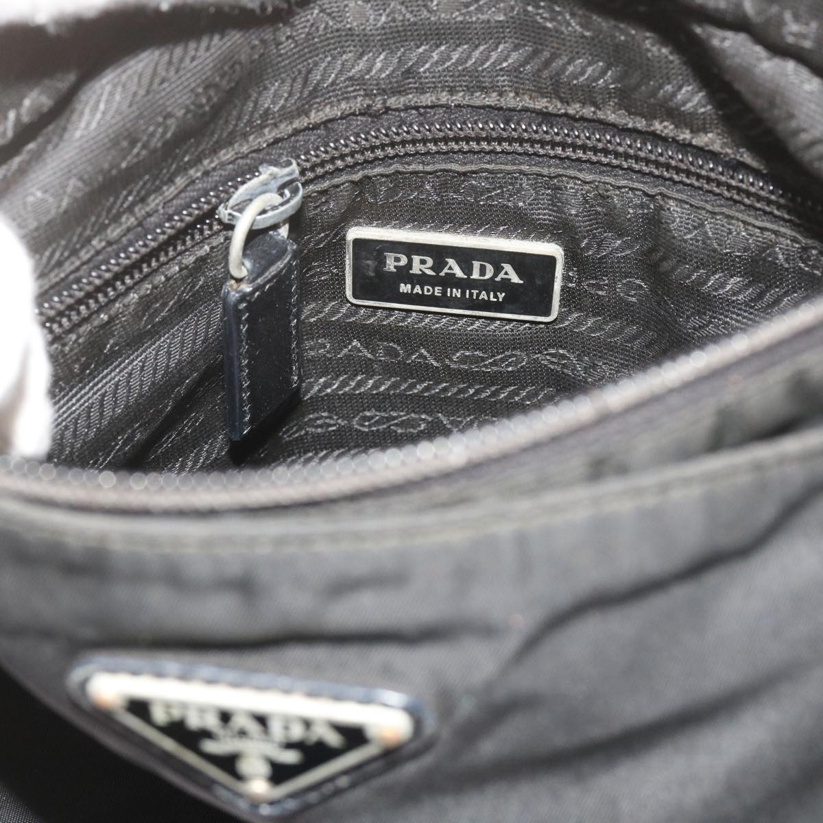 PRADA Shoulder Bag Nylon Black Auth ep2651