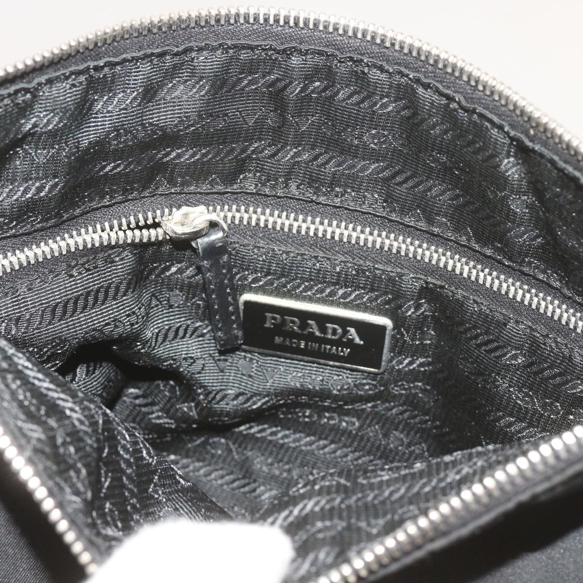 PRADA Shoulder Bag Nylon Black Auth ep2654