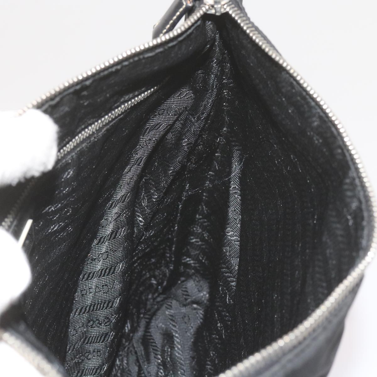 PRADA Shoulder Bag Nylon Black Auth ep2654