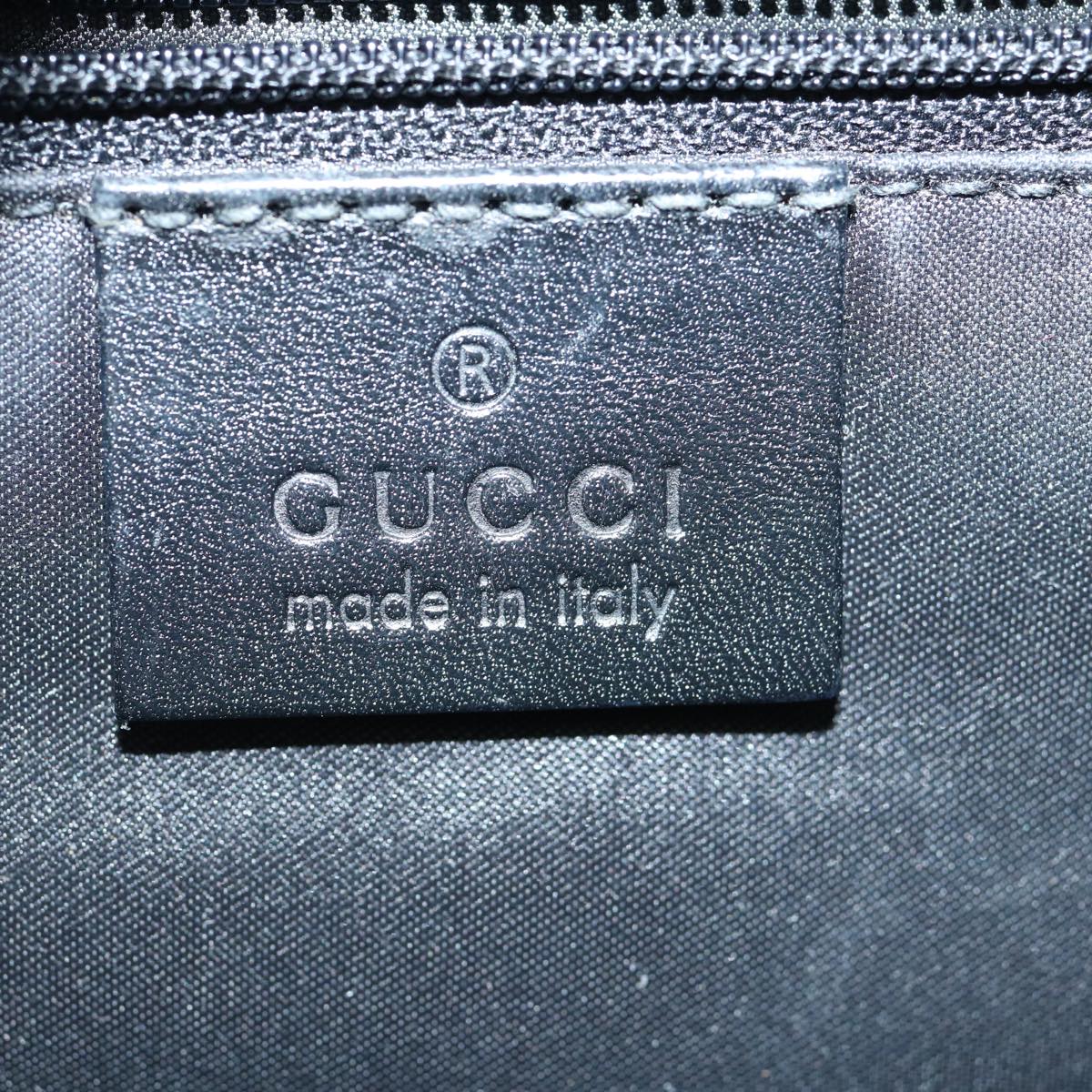 GUCCI Jackie Hand Bag Canvas Black 002 1065 Auth ep2698