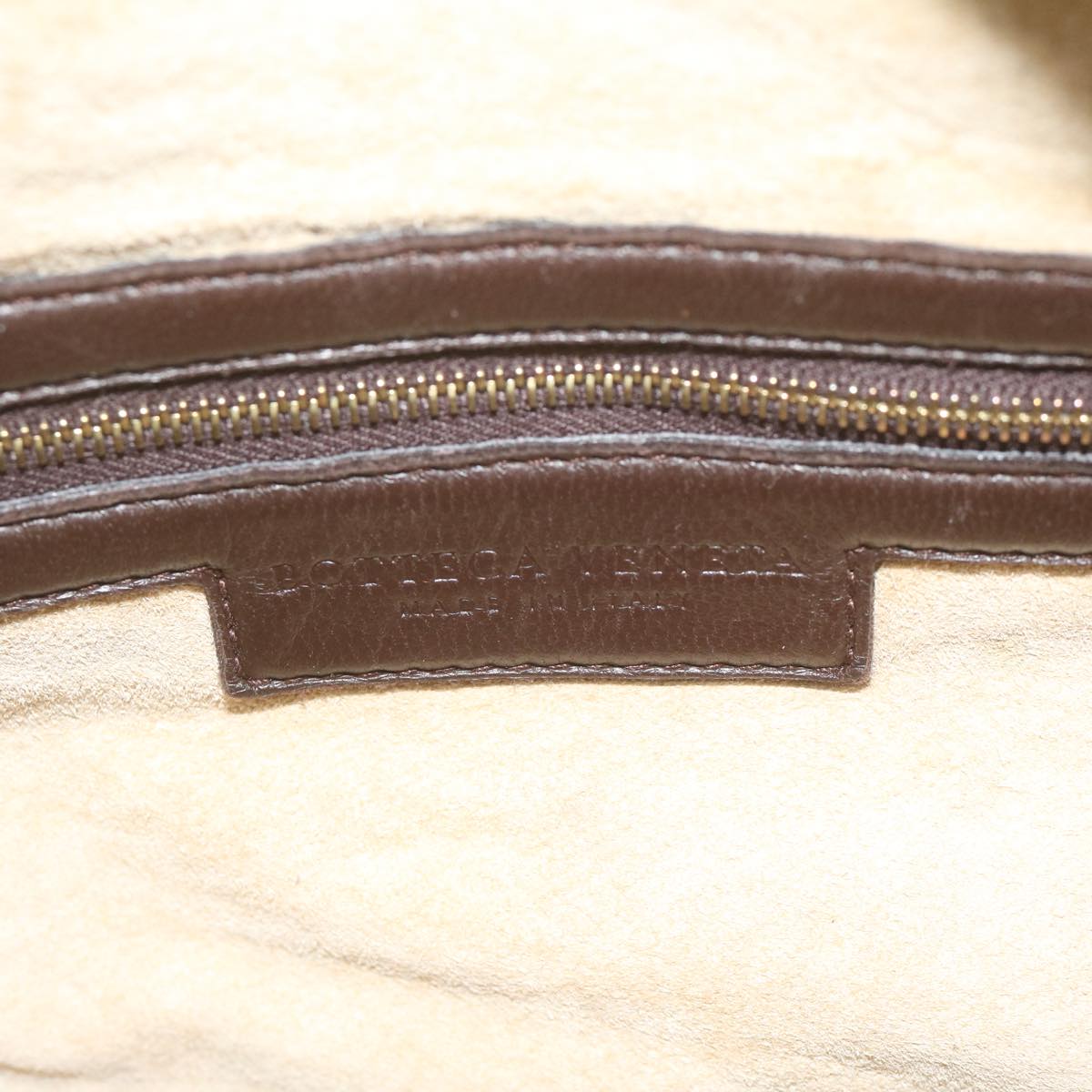 BOTTEGAVENETA INTRECCIATO Hand Bag Leather Brown Auth ep2703