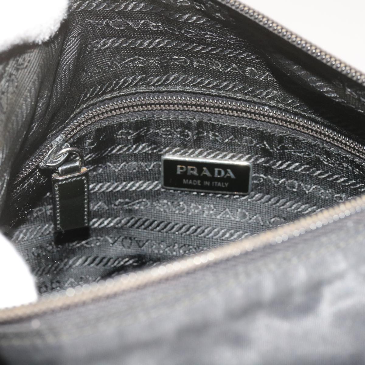 PRADA Shoulder Bag Nylon Black Auth ep2714