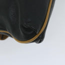 CELINE Clutch Bag Leather Black Auth ep2747-16