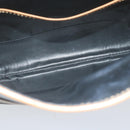 CELINE Clutch Bag Leather Black Auth ep2747-9