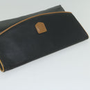 CELINE Clutch Bag Leather Black Auth ep2747-5