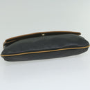 CELINE Clutch Bag Leather Black Auth ep2747-6
