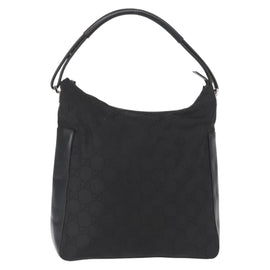 GUCCI GG Canvas Shoulder Bag Black 001 3770 002122 Auth ep2821
