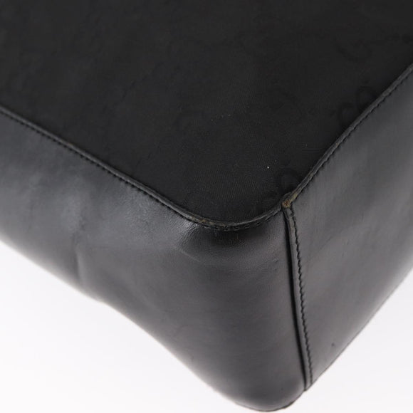 GUCCI GG Canvas Shoulder Bag Black 001 3770 002122 Auth ep2821