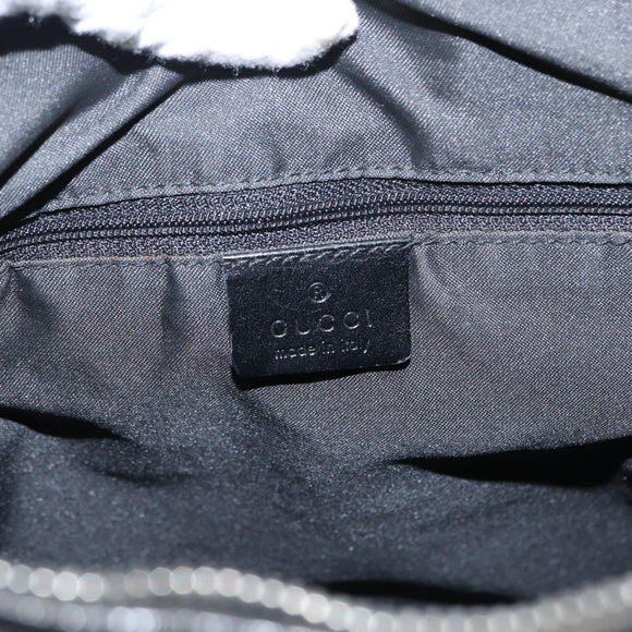 GUCCI GG Canvas Shoulder Bag Black 001 3770 002122 Auth ep2821