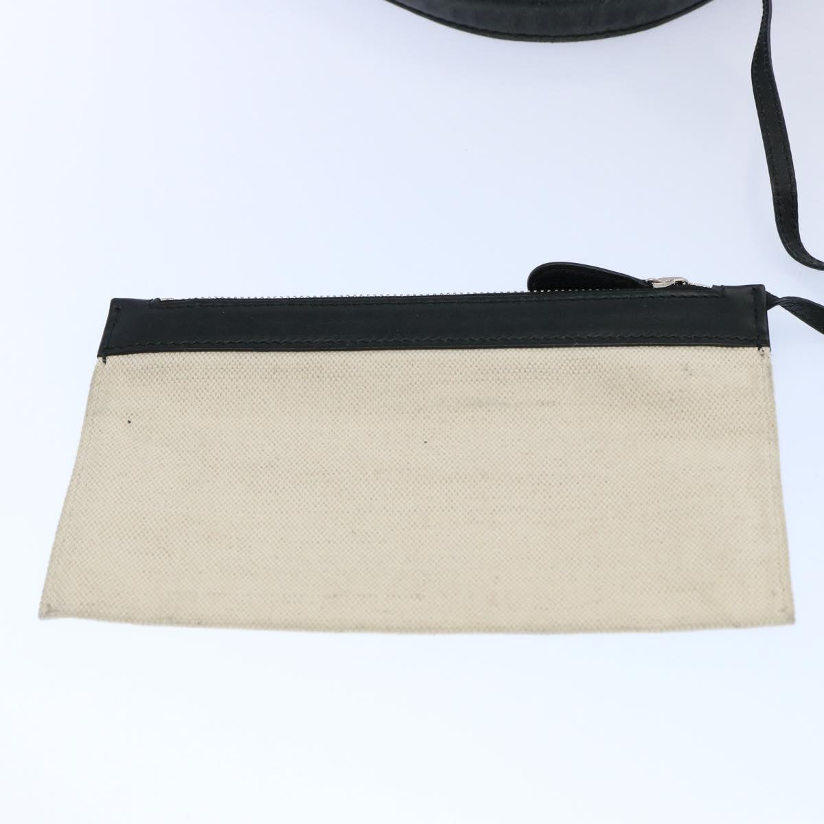 BALENCIAGA Tote Bag Canvas White Black 339933 Auth ep2845