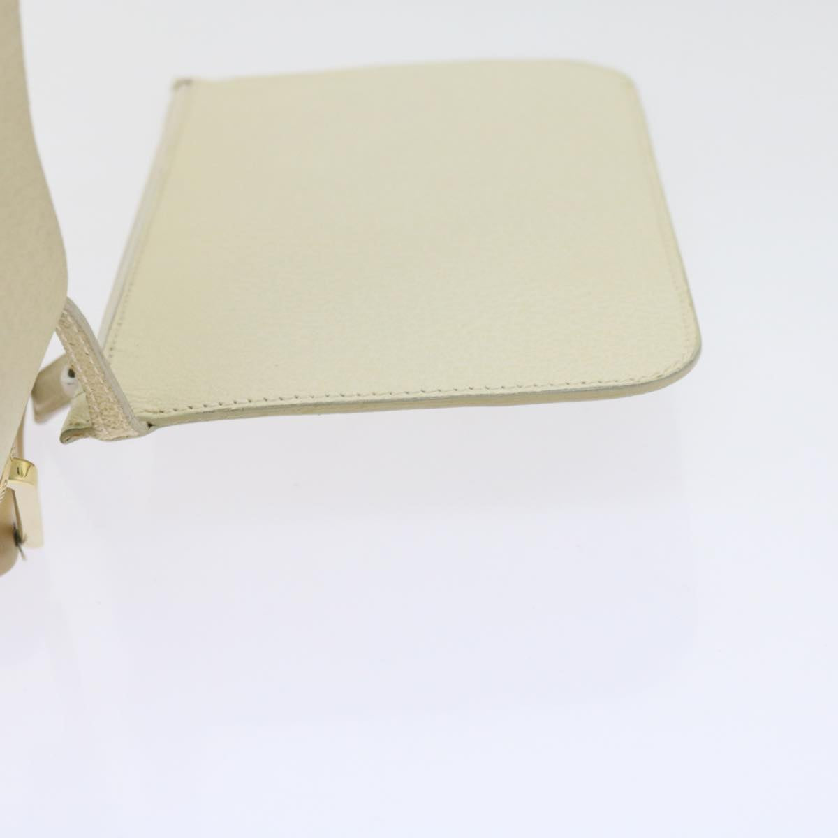 GUCCI Bamboo Shoulder Bag Leather Beige 001 2058 1881 0 Auth ep2857