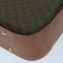 CELINE Macadam Canvas Hand Bag PVC Leather Brown Auth ep2930-17