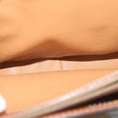 CELINE Macadam Canvas Hand Bag PVC Leather Brown Auth ep2930-21