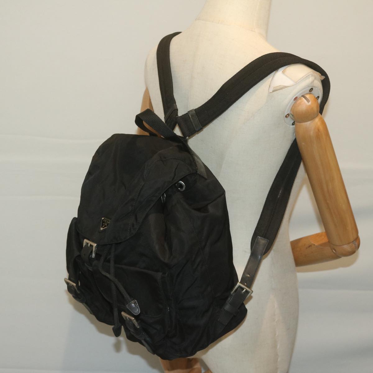 PRADA Backpack Nylon Black Auth ep2950