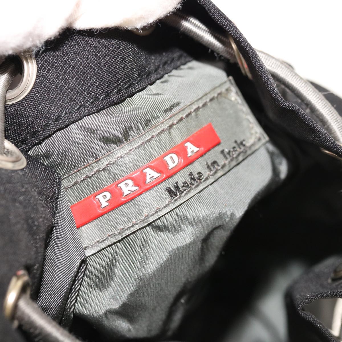 PRADA Backpack Nylon Black Auth ep2953