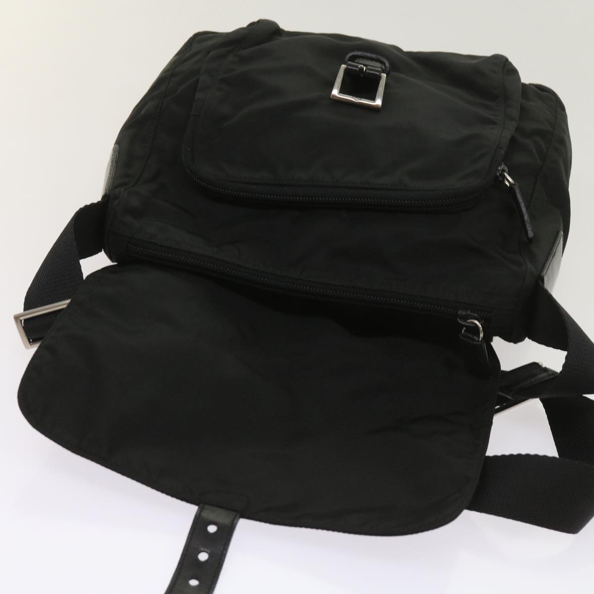 PRADA Shoulder Bag Nylon Black Auth ep2998