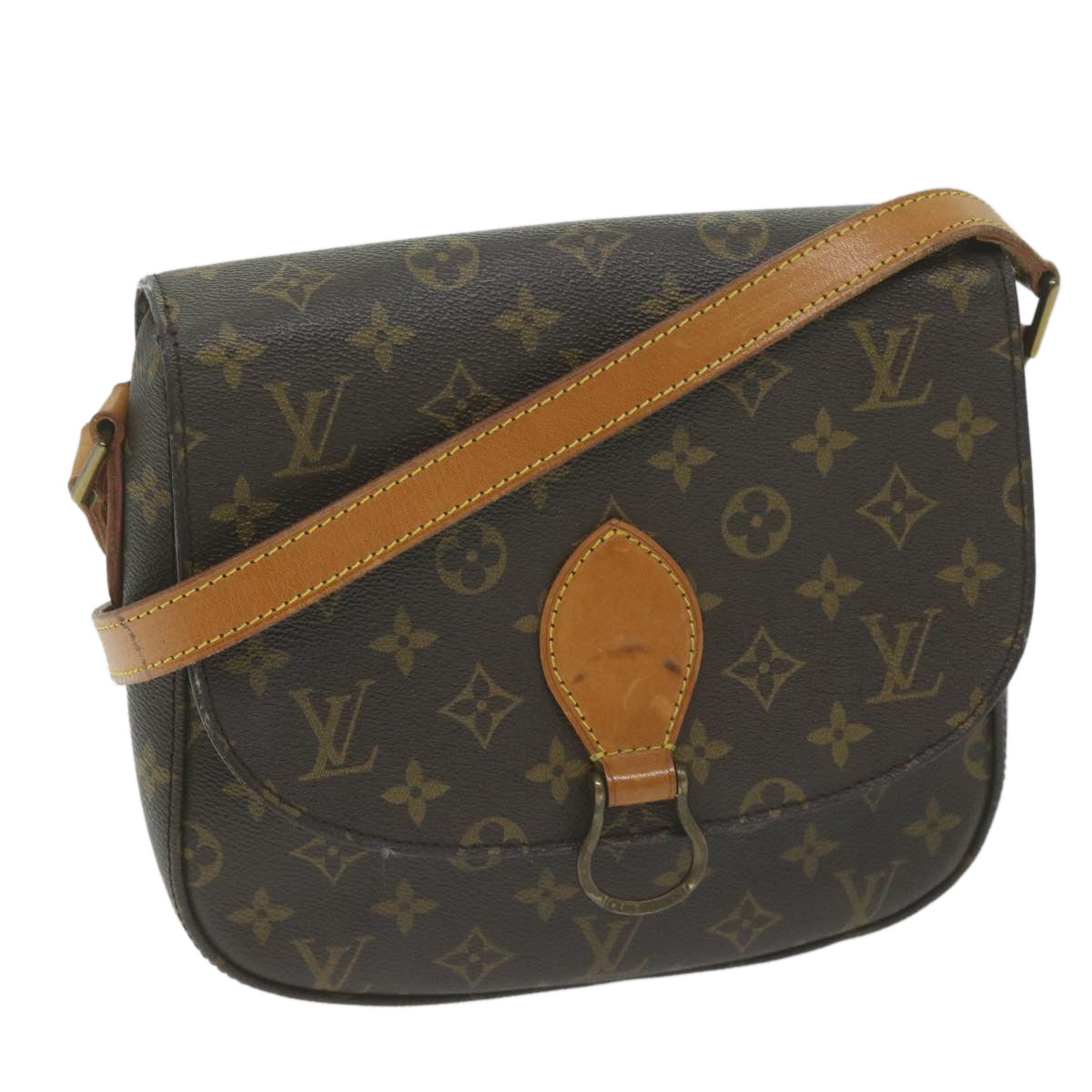 LOUIS VUITTON Monogram Saint Cloud GM Shoulder Bag M51242 LV Auth ep3010