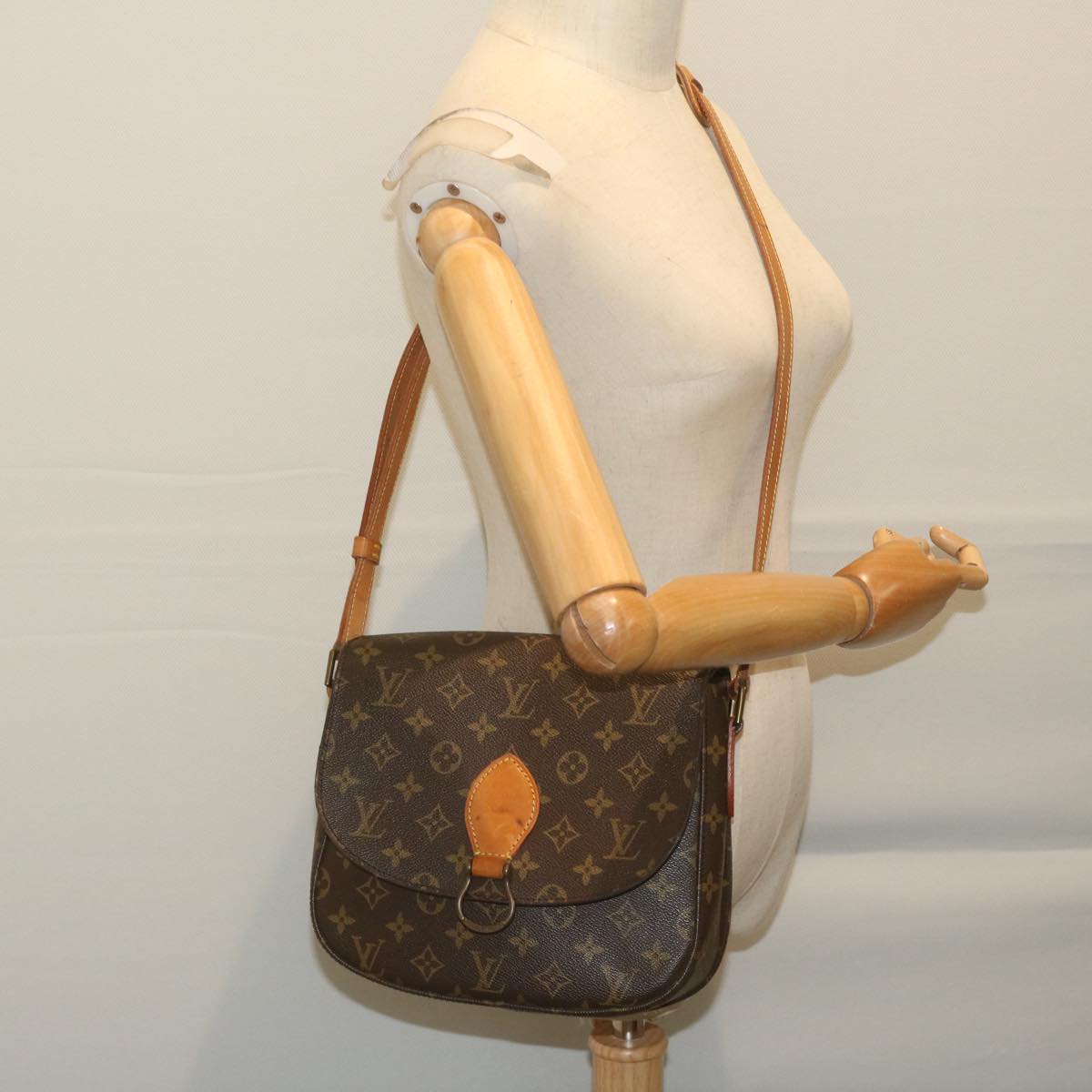 LOUIS VUITTON Monogram Saint Cloud GM Shoulder Bag M51242 LV Auth ep3010