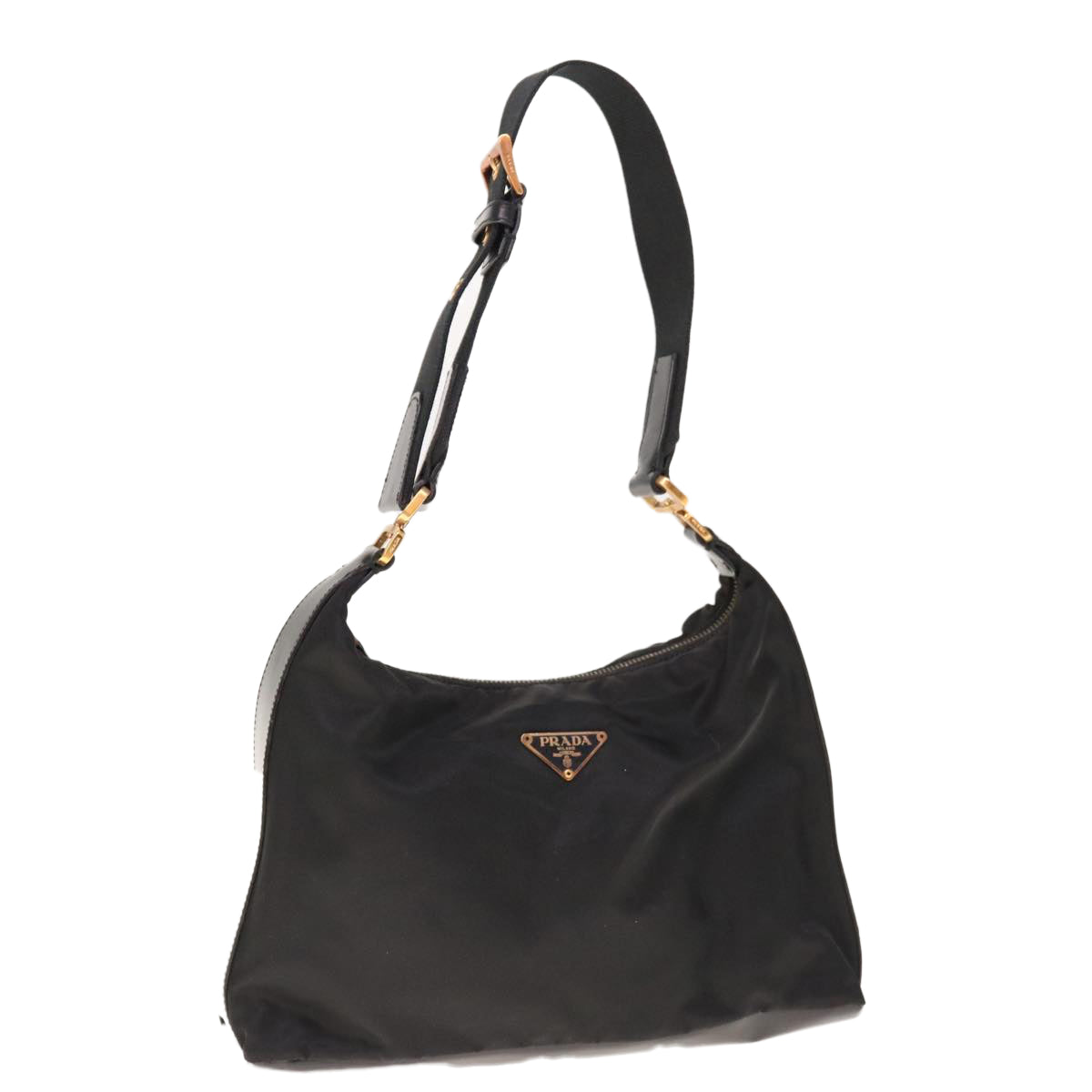 PRADA Shoulder Bag Nylon Black Auth ep3020