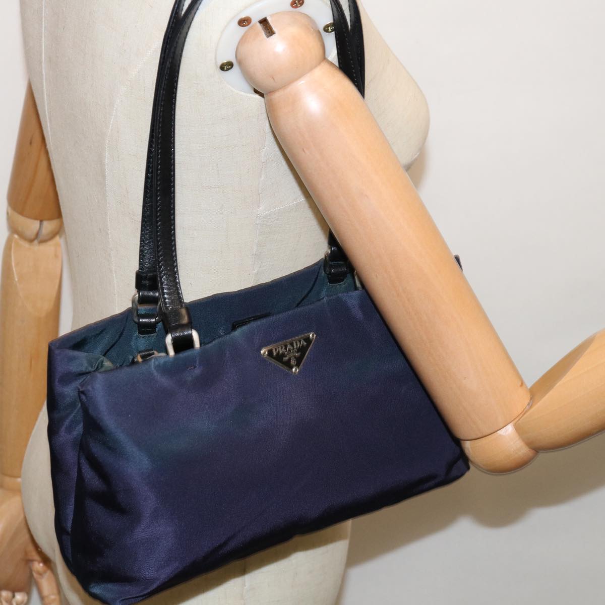PRADA Shoulder Bag Nylon Purple Auth ep3041
