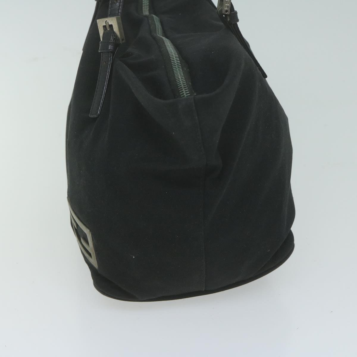 FENDI Hand Bag Nylon Black Auth ep3047