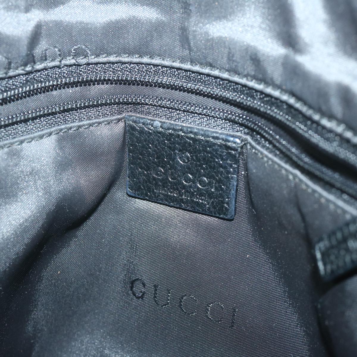 GUCCI Jackie Shoulder Bag Canvas Black 001 3355 Auth ep3051