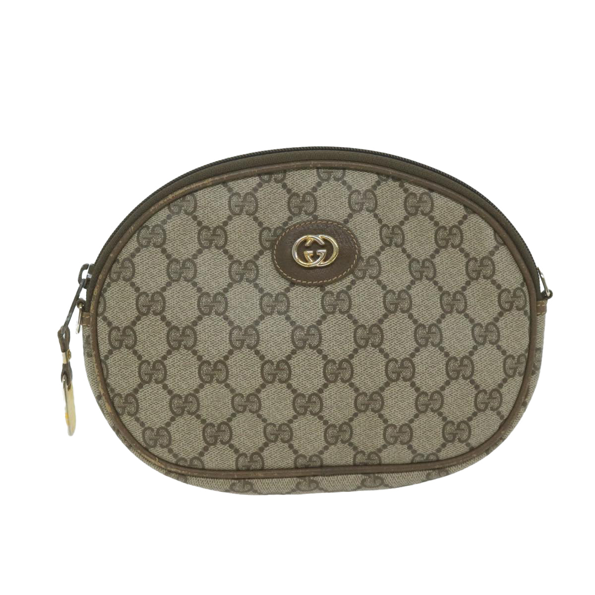 GUCCI GG Supreme Shoulder Bag PVC Beige 007 104 Auth ep3079