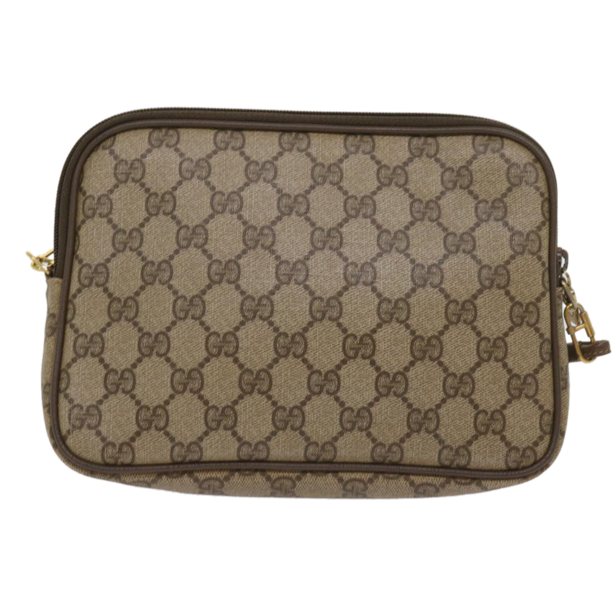 GUCCI GG Supreme Shoulder Bag PVC Beige 97 02 068 Auth ep3080 - 0