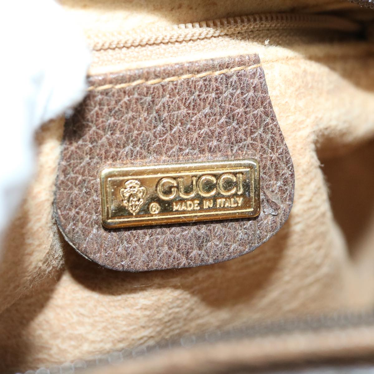 GUCCI GG Supreme Shoulder Bag PVC Beige 007 261 Auth ep3091